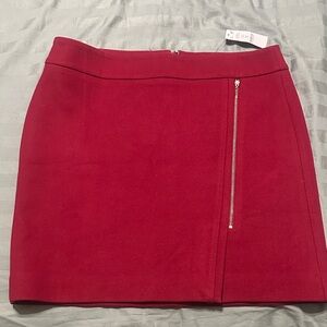 White House Black Market Red Mini Skirt